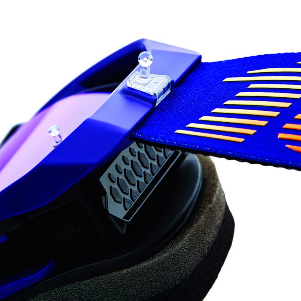 100% - Armega Hiper Agenda Blue Mirror Goggles - Image 3