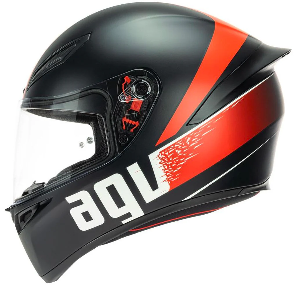 AGV - K-1 Grip Black/Red Helmet - Image 4