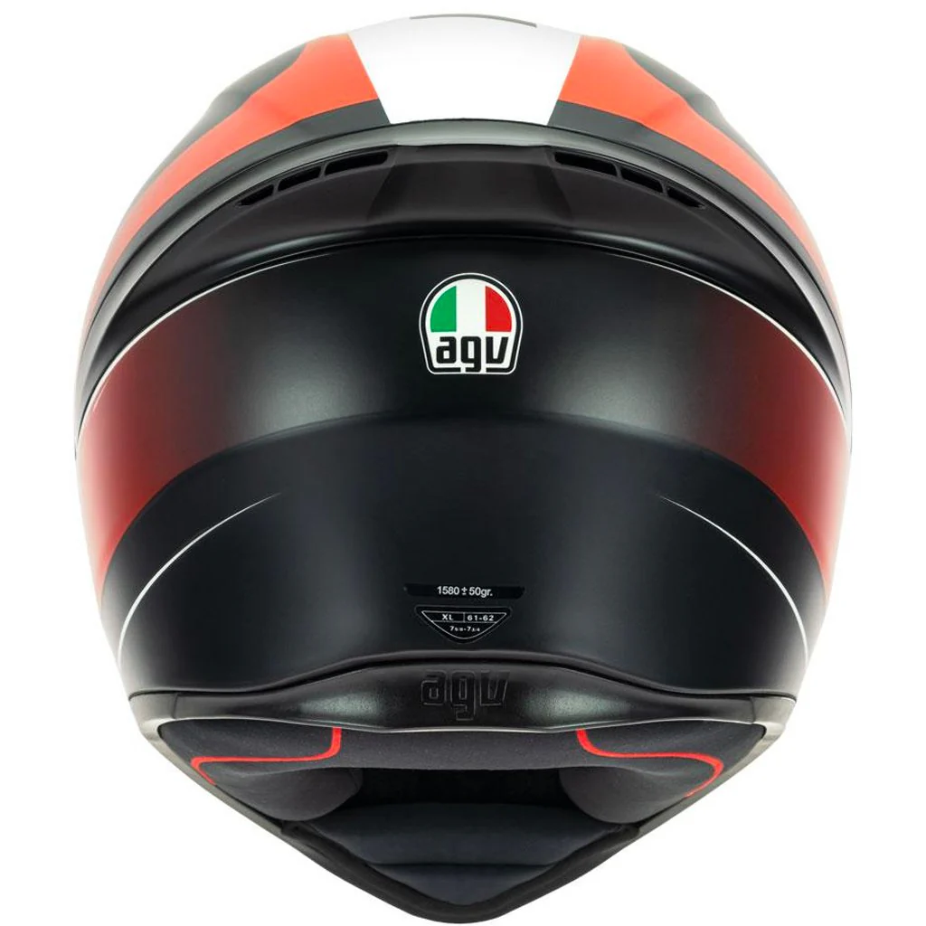AGV - K-1 Grip Black/Red Helmet - Image 6