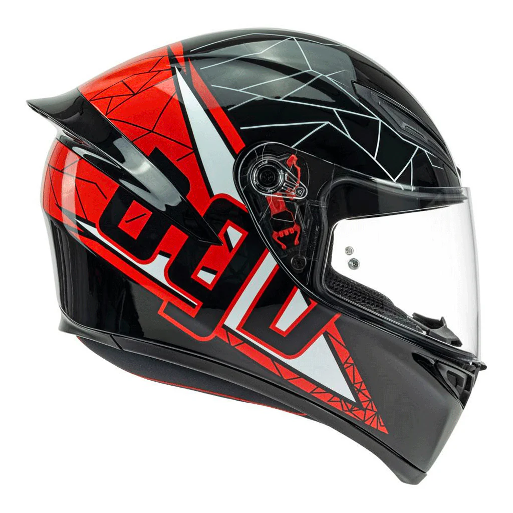 AGV - K-1 Shift Black/Red Helmet - Image 4
