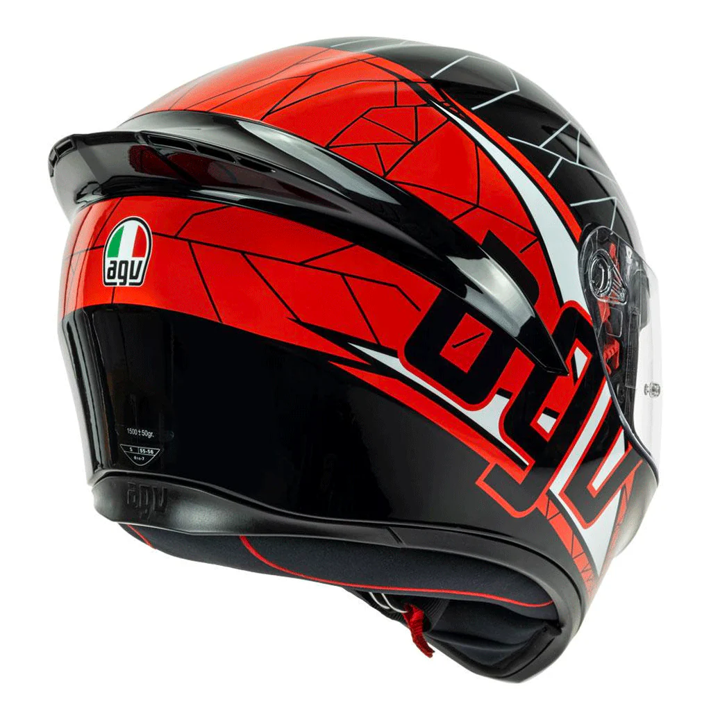 AGV - K-1 Shift Black/Red Helmet - Image 7