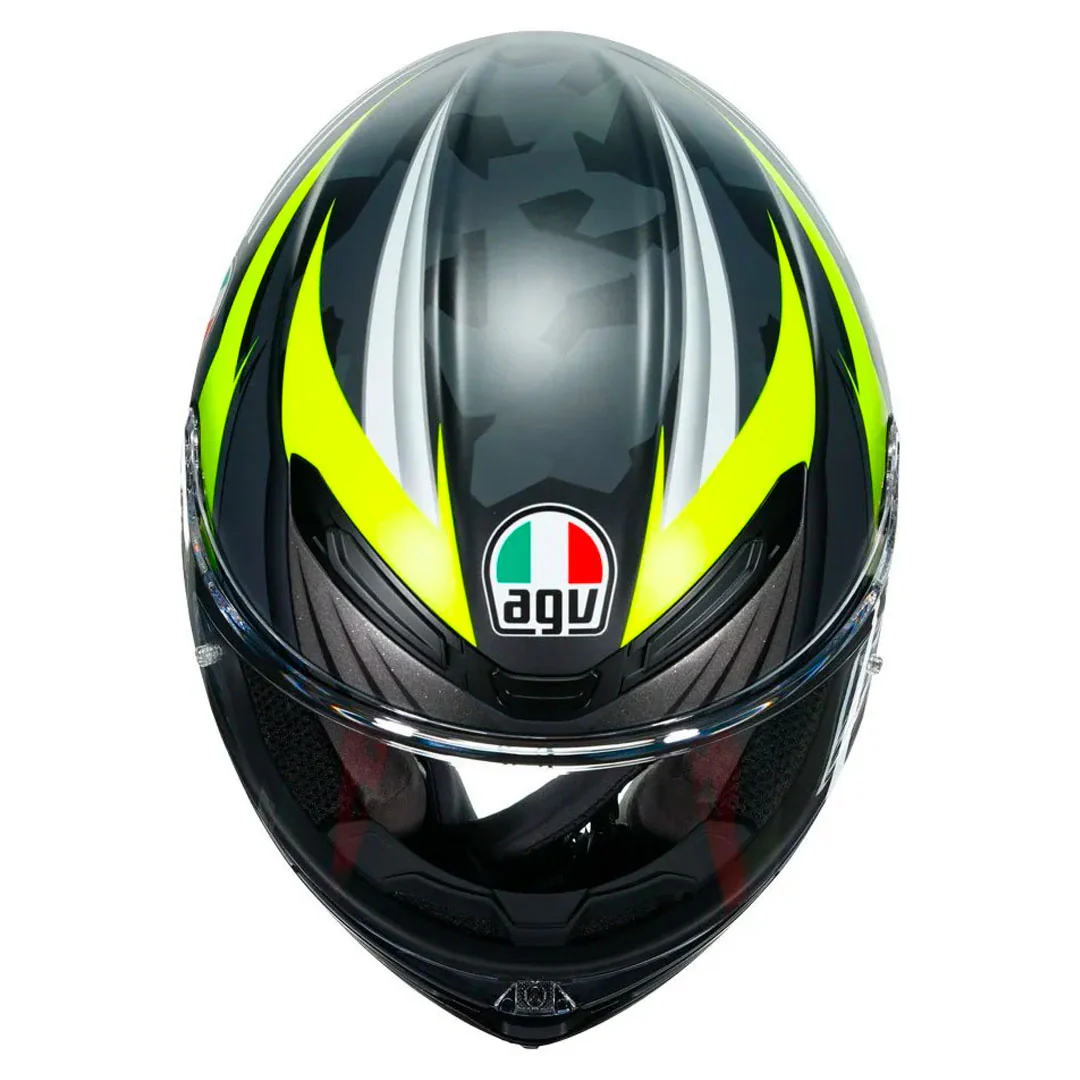 AGV - K-6 Excite Camo Black/Yellow Helmet - Image 6