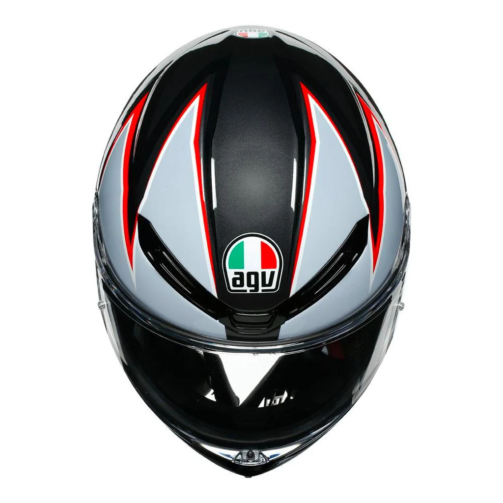 AGV - K-6 Flash Black/Grey/Red Helmet - Image 6