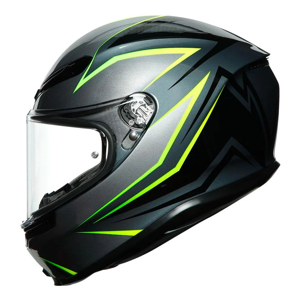 AGV - K-6 Flash Black/Grey/Yellow Helmet - Image 3