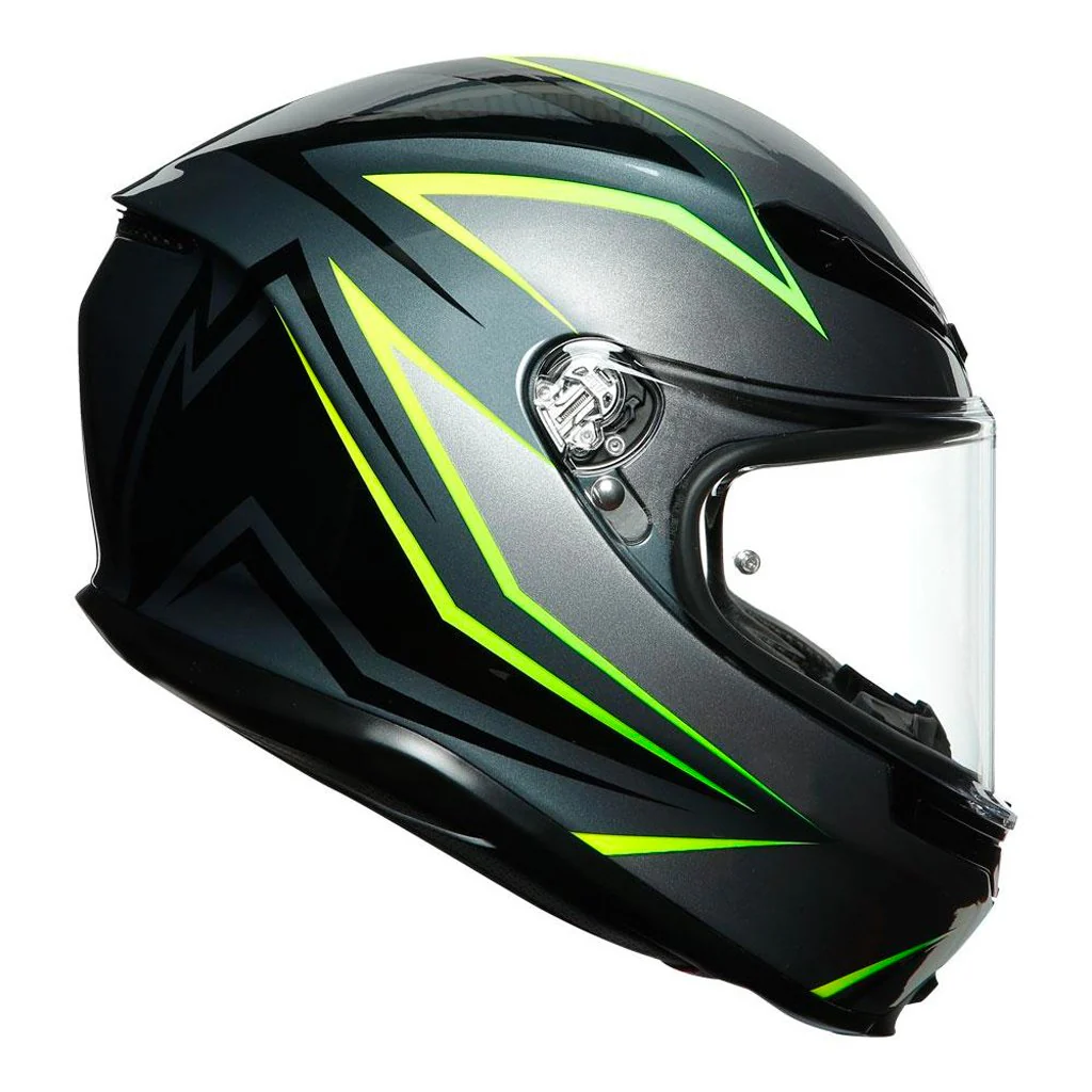 AGV - K-6 Flash Black/Grey/Yellow Helmet - Image 4