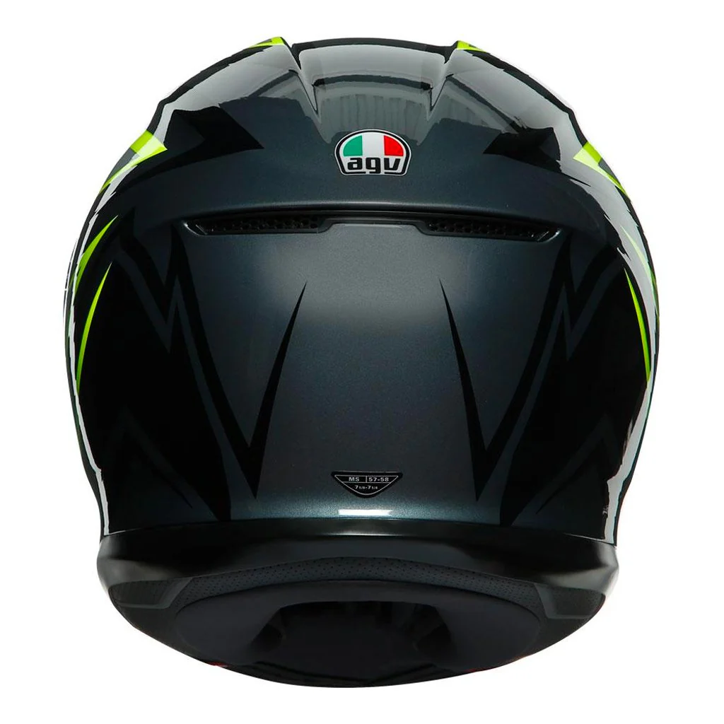 AGV - K-6 Flash Black/Grey/Yellow Helmet - Image 5