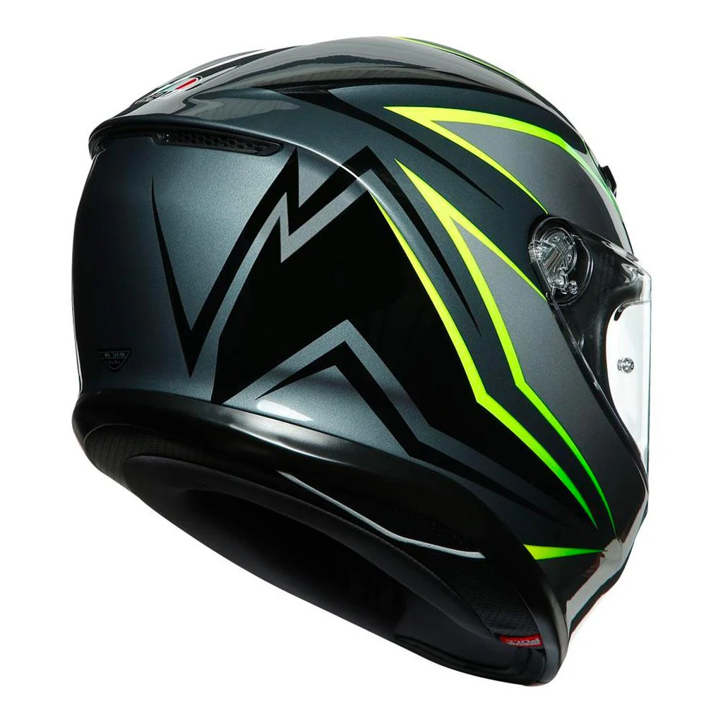 AGV - K-6 Flash Black/Grey/Yellow Helmet - Image 6