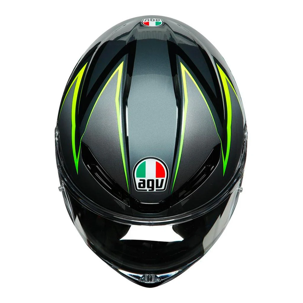 AGV - K-6 Flash Black/Grey/Yellow Helmet - Image 7