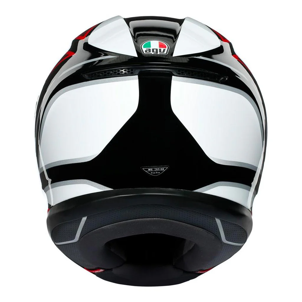 AGV - K-6 Hyphen Black/Red Helmet - Image 5