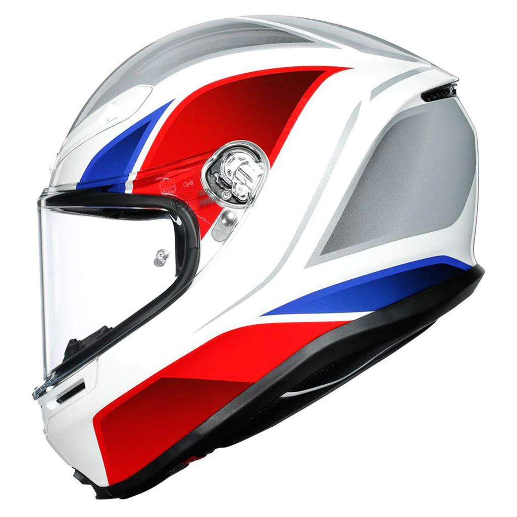 AGV - K-6 Hyphen White/Red/Blue Helmet - Image 5
