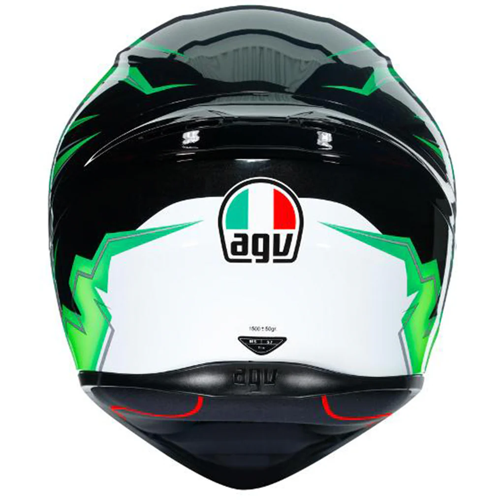 AGV - K1 Kripton Black/Green Helmet - Image 4