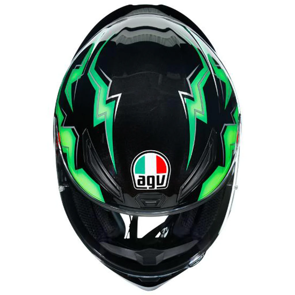 AGV - K1 Kripton Black/Green Helmet - Image 5