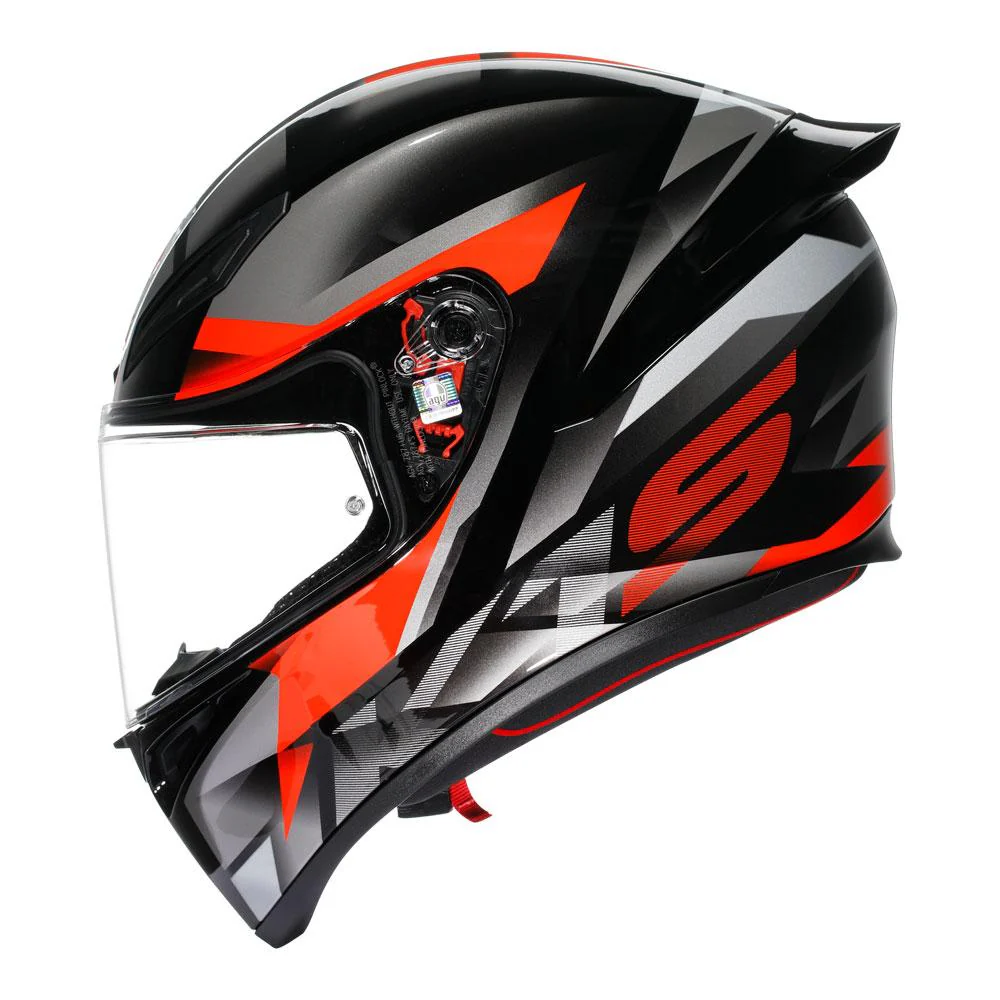AGV - K1 S Fastlap Black/Grey/Red Full Face Helmet - Image 4
