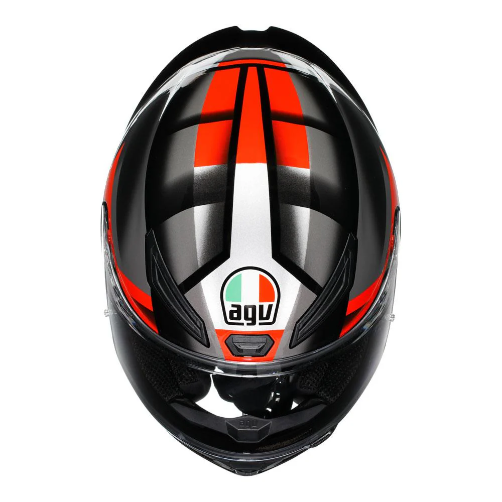 AGV - K1 S Fastlap Black/Grey/Red Full Face Helmet - Image 6