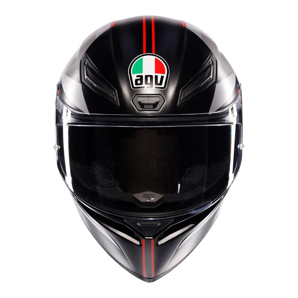 AGV - K1 S Lap Matt Black/Grey/Red Full Face Helmet - Image 2