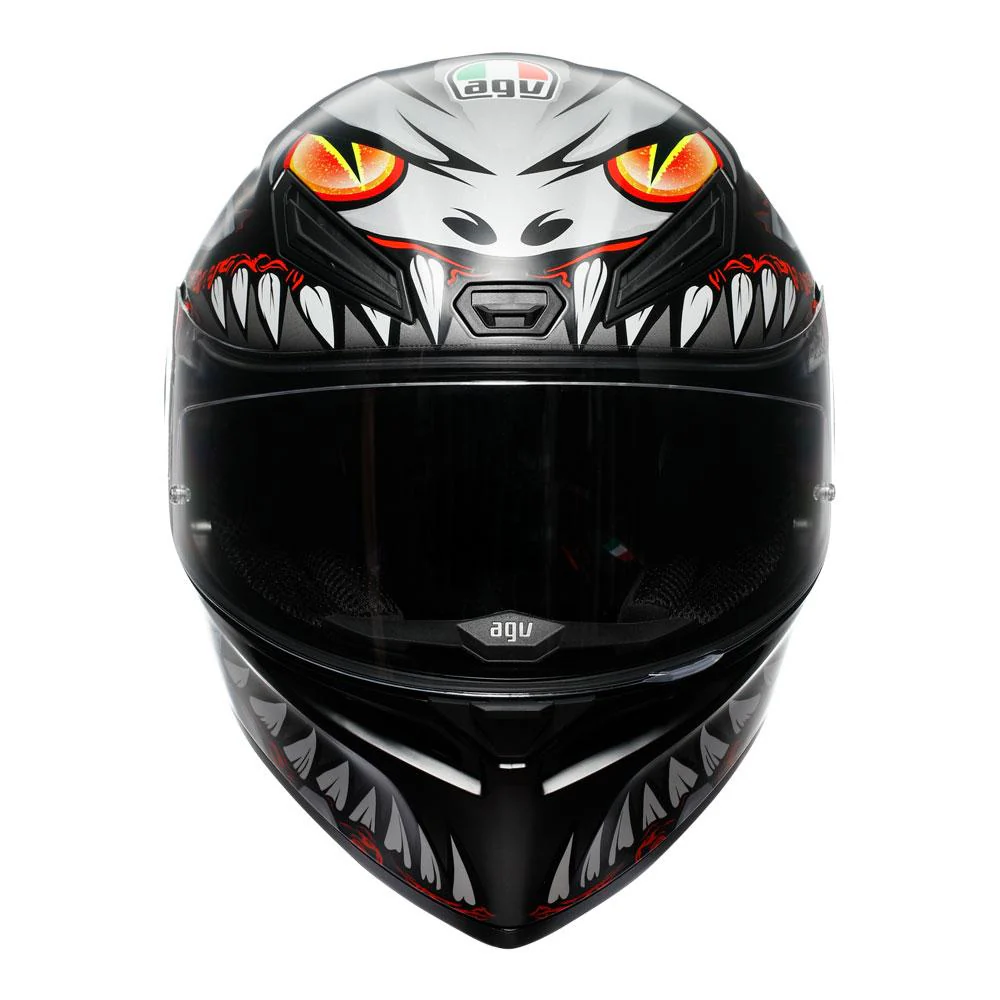 AGV - K1 S Lyzard Black/Grey/Red Full Face Helmet - Image 2