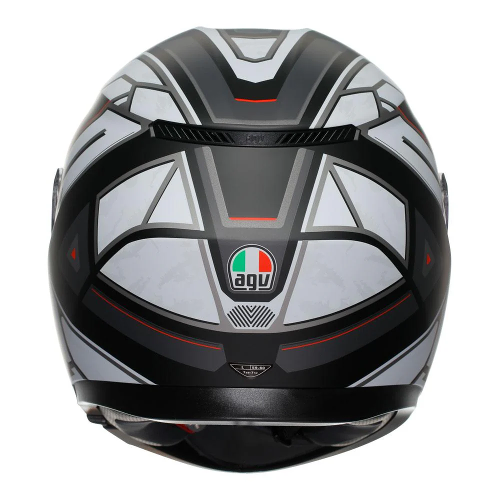 AGV - K3 Rivia Matt Black/White Full Face Helmet - Image 4