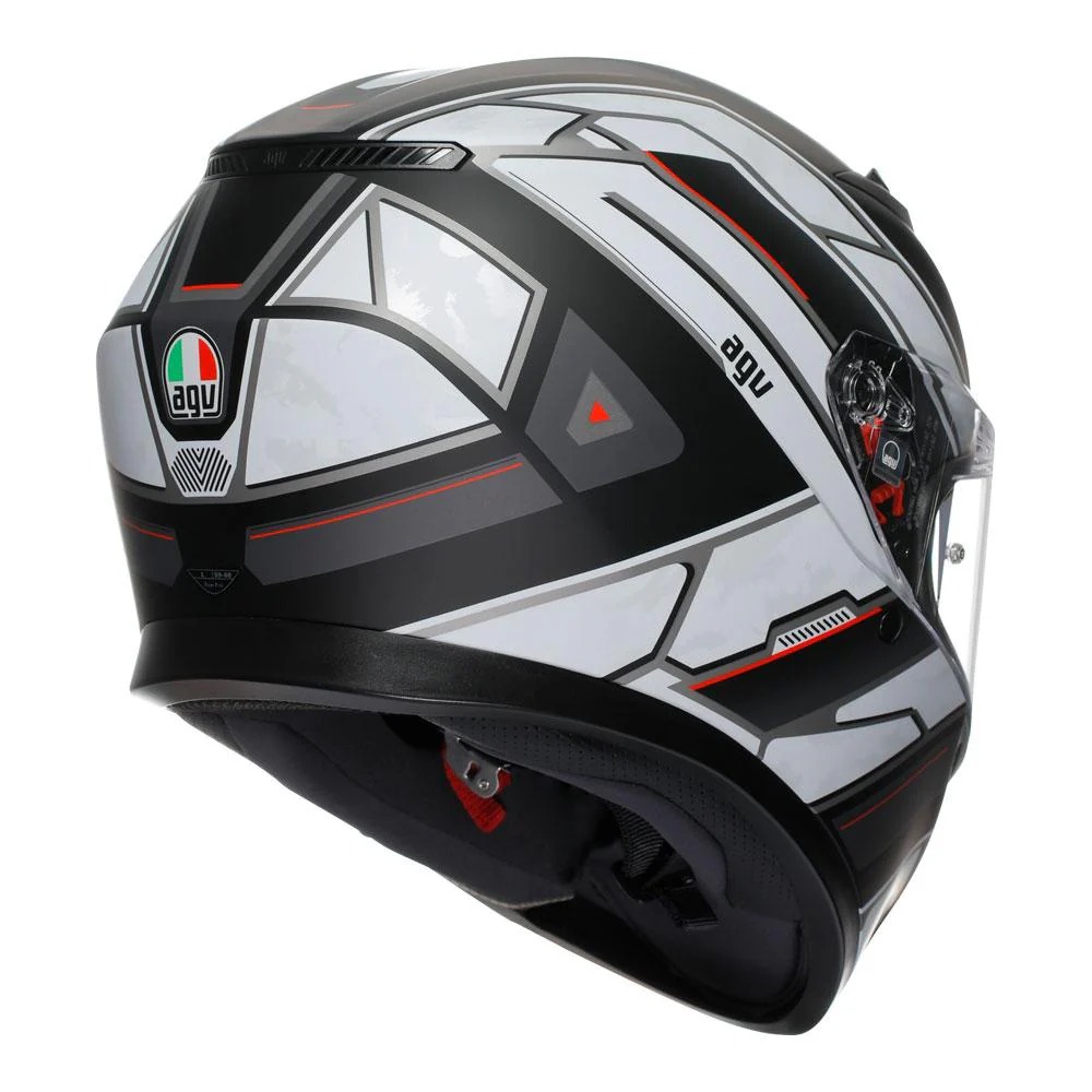 AGV - K3 Rivia Matt Black/White Full Face Helmet - Image 5