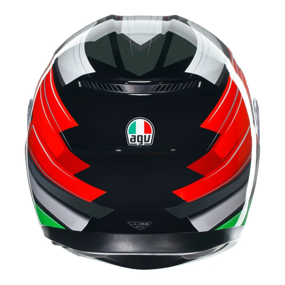 AGV - K3 Wing Black/Italy Helmet - Image 3