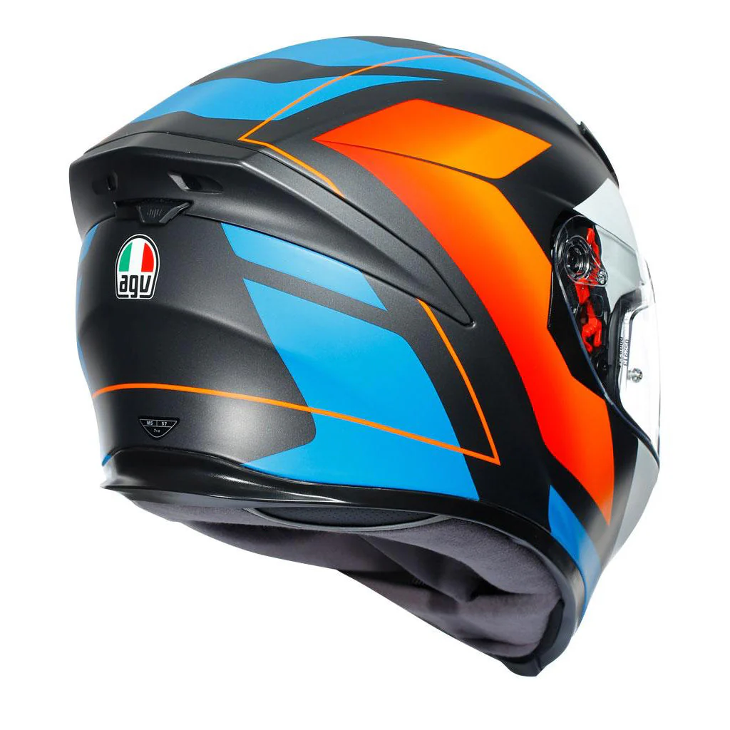 AGV - K5 S Core Black/Blue/Orange Helmet - Image 6