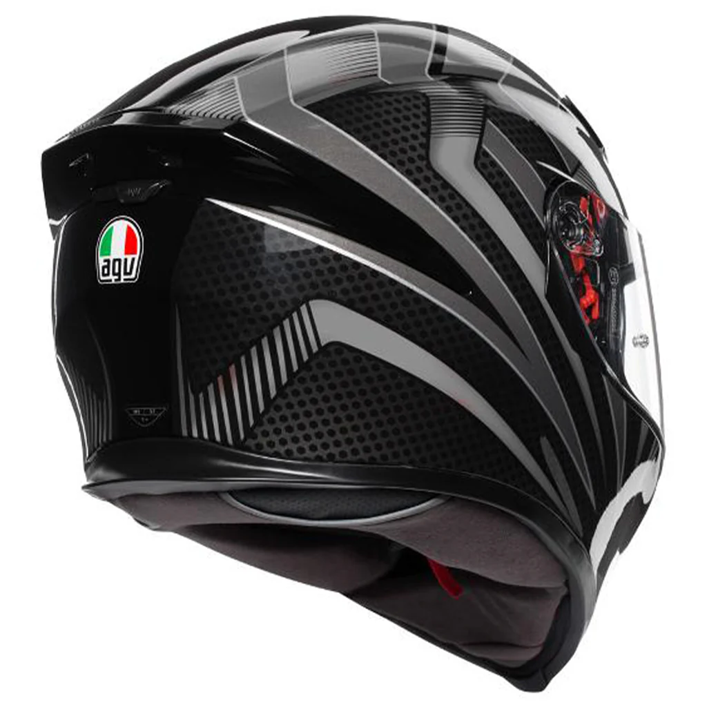 AGV - K5 S Hurricane 2 Black/Silver Helmet - Image 3