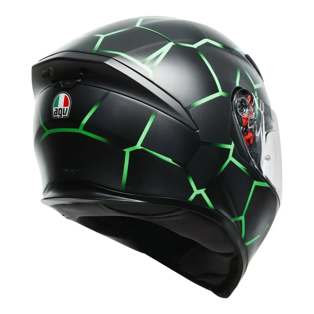 AGV - K5 S Vulcanum Black/Green Helmet - Image 5