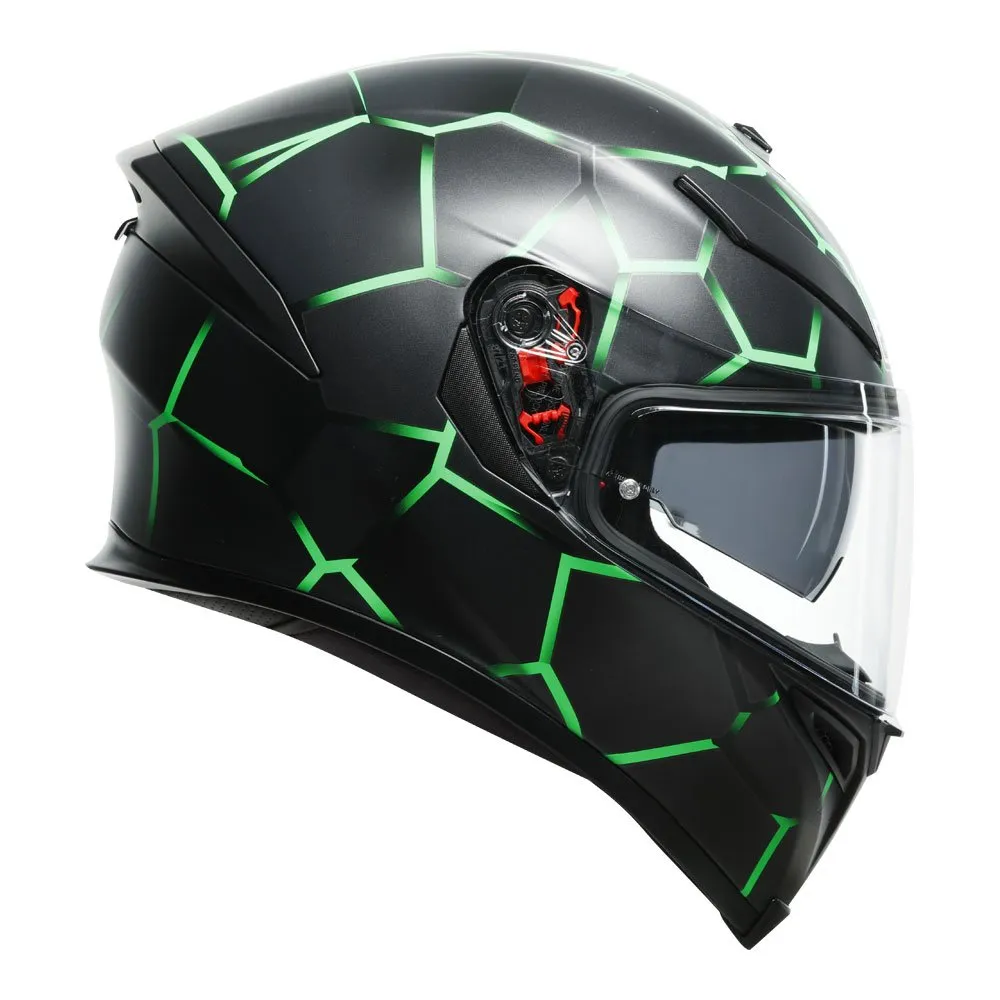 AGV - K5 S Vulcanum Black/Green Helmet - Image 6