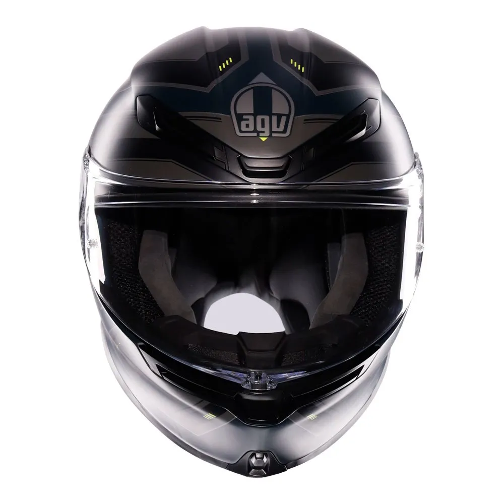 AGV - K6 S Enhance Matt Grey/Yellow Helmet - Image 2