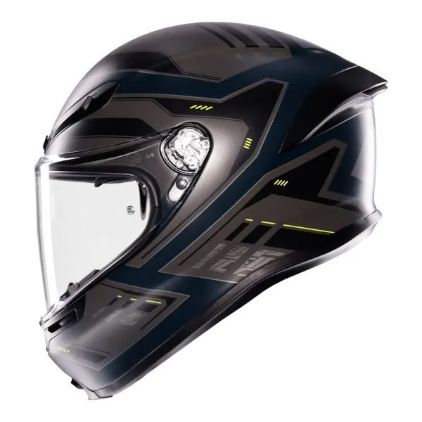 AGV - K6 S Enhance Matt Grey/Yellow Helmet - Image 5
