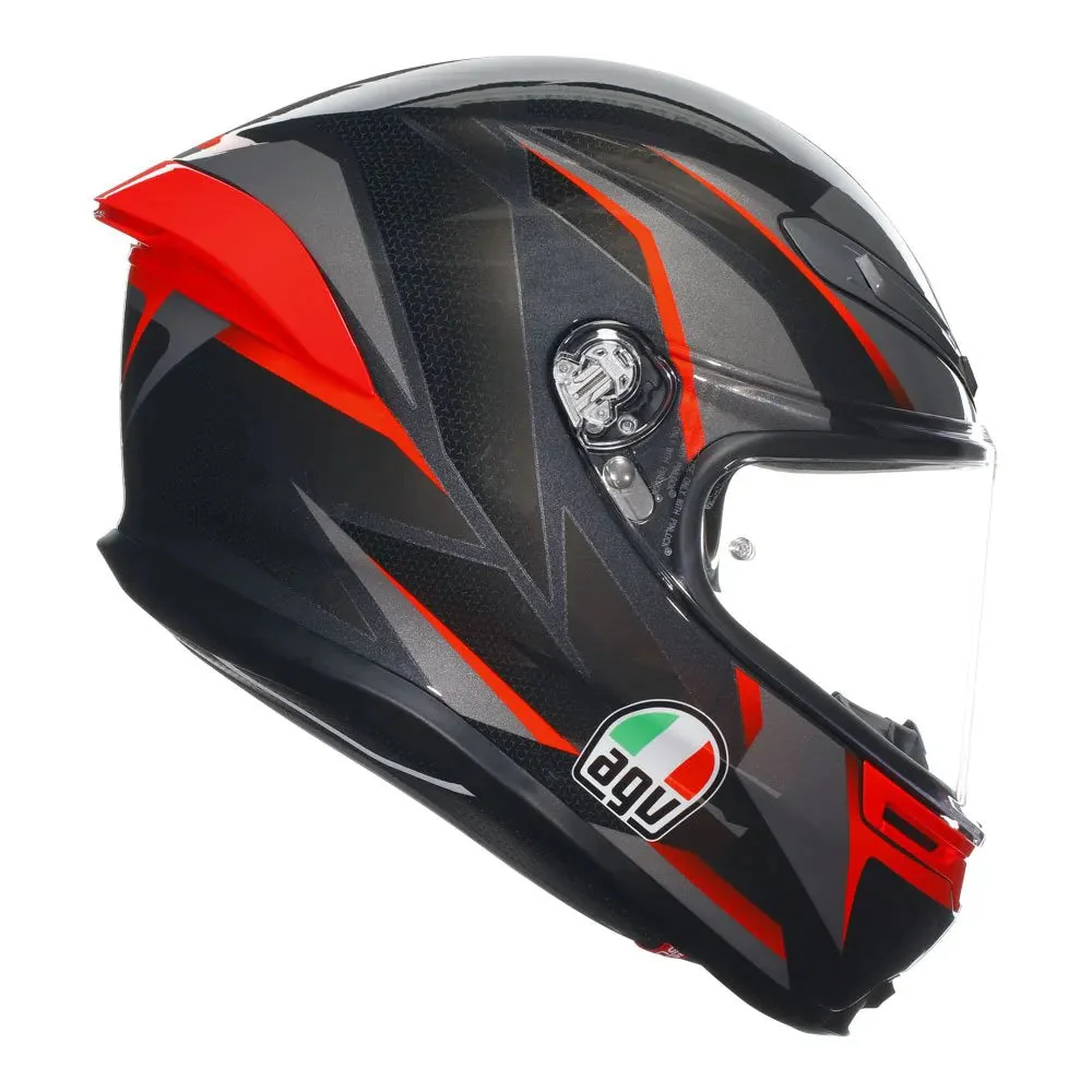 AGV - K6 S Slashcut Black/Red Helmet - Image 3