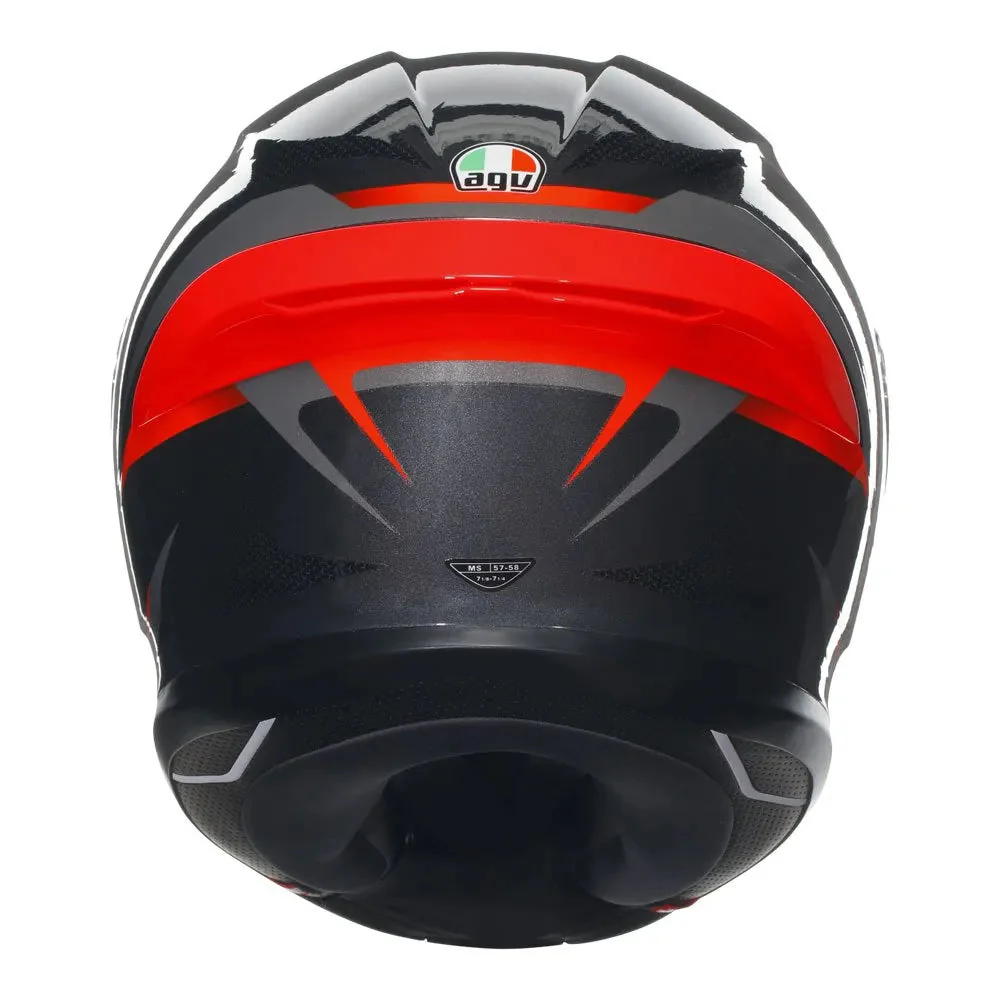 AGV - K6 S Slashcut Black/Red Helmet - Image 4