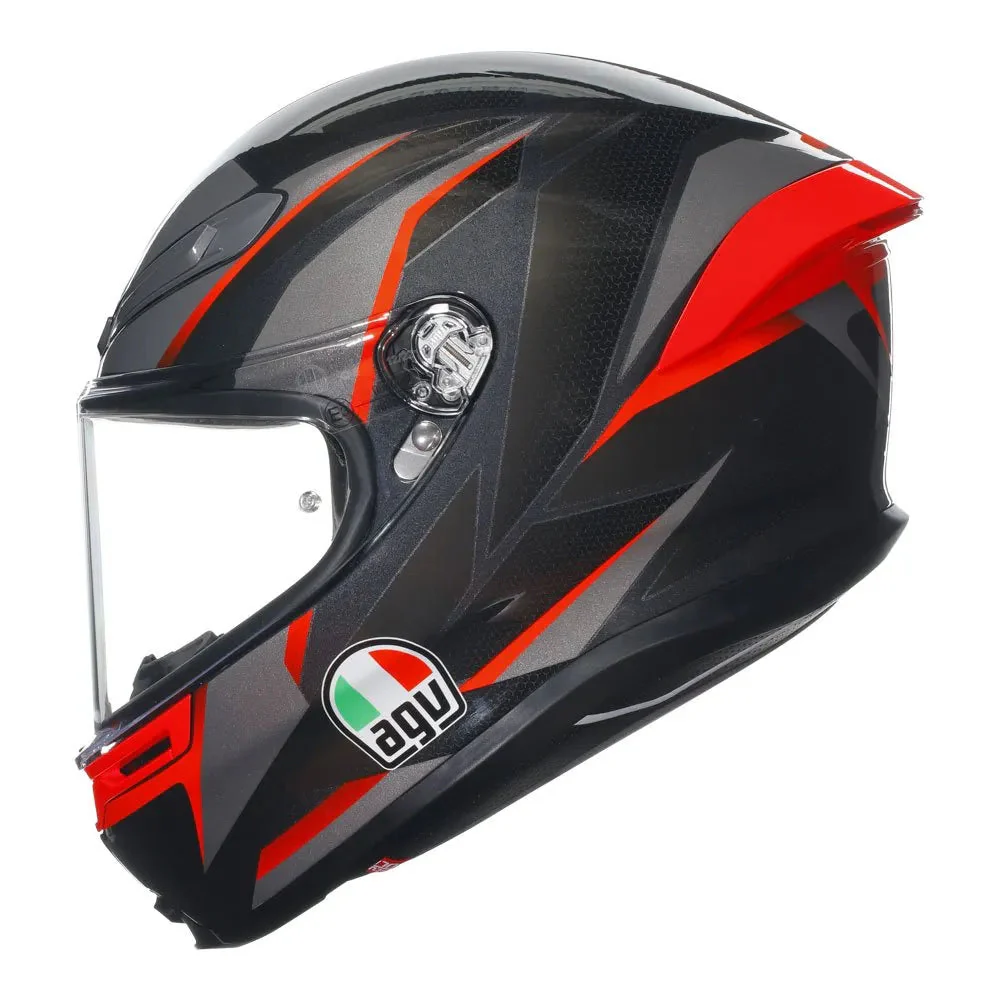 AGV - K6 S Slashcut Black/Red Helmet - Image 5