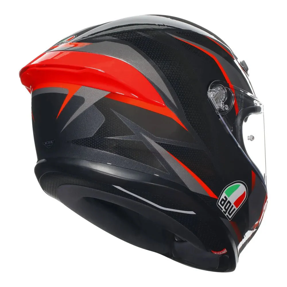 AGV - K6 S Slashcut Black/Red Helmet - Image 6