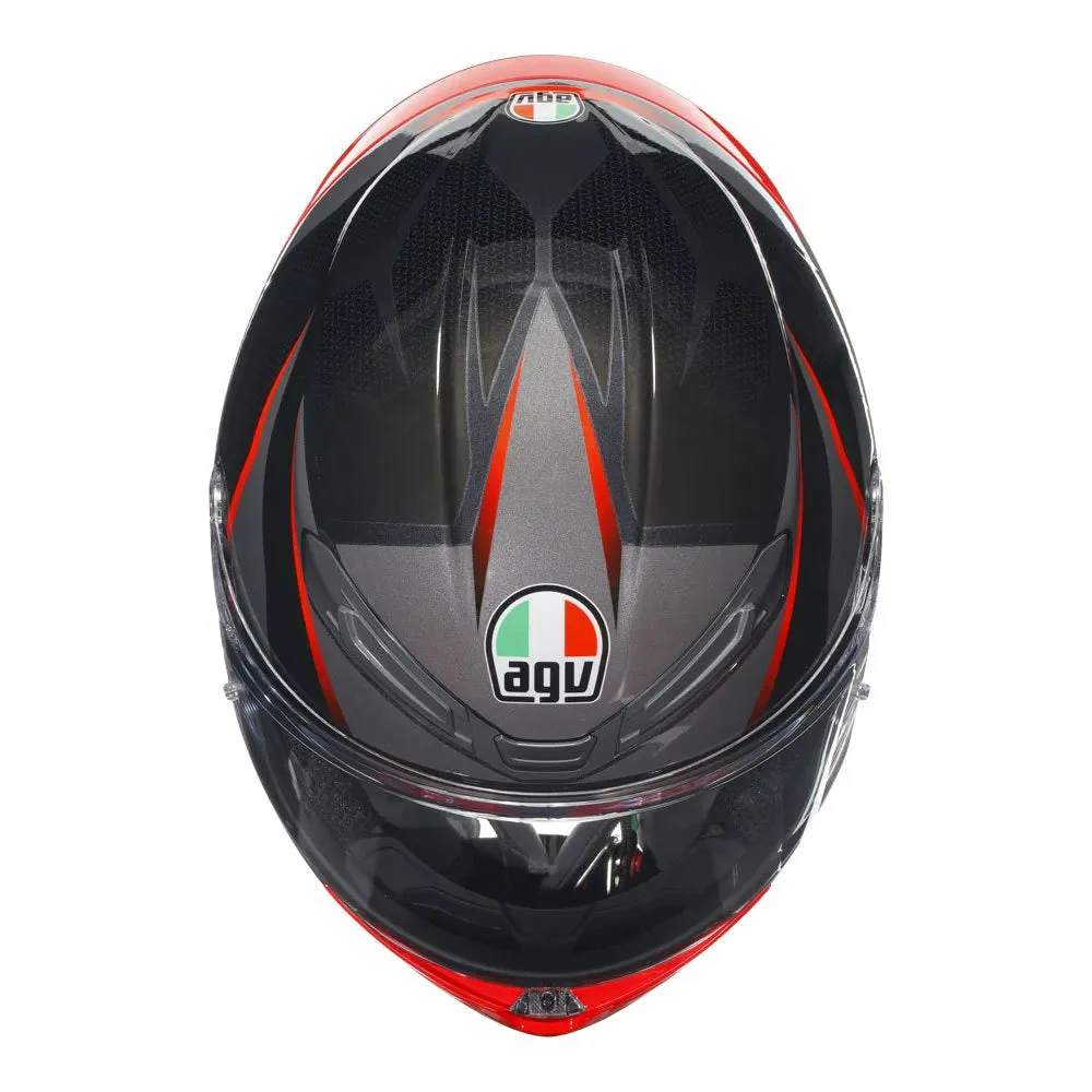 AGV - K6 S Slashcut Black/Red Helmet - Image 7