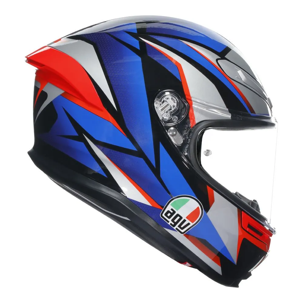 AGV - K6 S Slashcut Blue/Grey/Red Helmet - Image 3