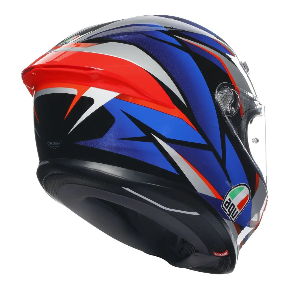 AGV - K6 S Slashcut Blue/Grey/Red Helmet - Image 6