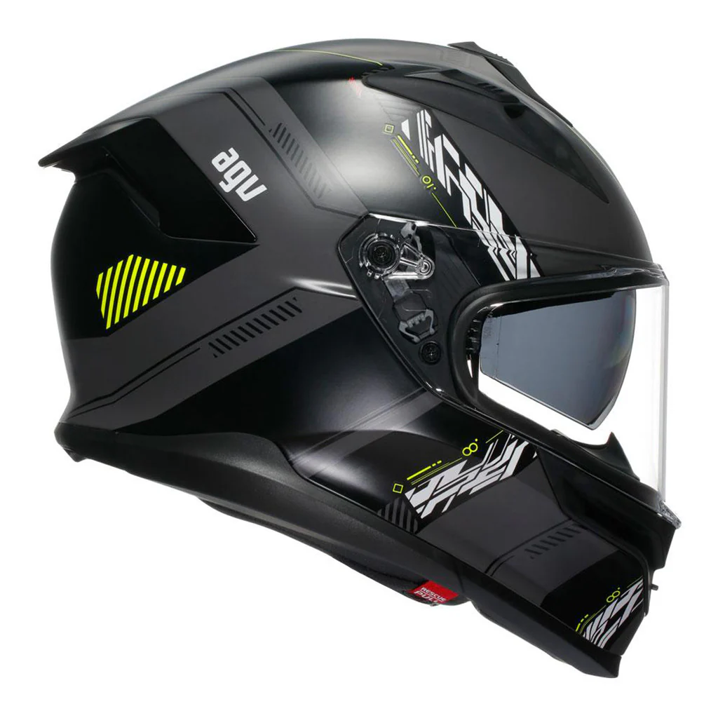 AGV - K7 Kyber Grey/Yellow Helmet - Image 2