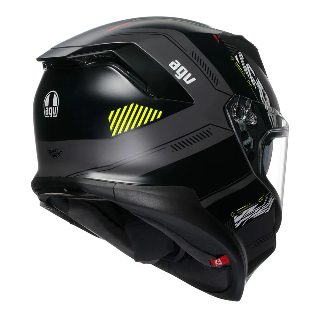 AGV - K7 Kyber Grey/Yellow Helmet - Image 3