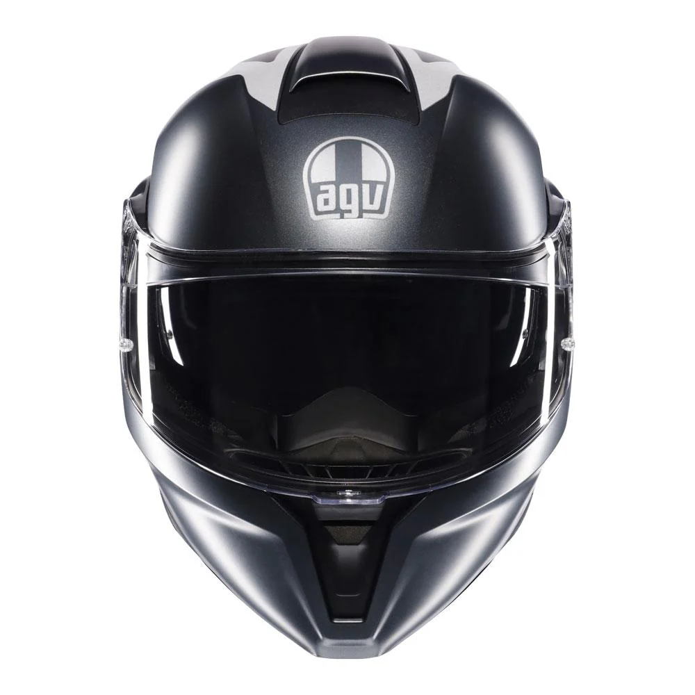 AGV - Street Modular Resia Matt Grey/Silver/Red Helmet - Image 2