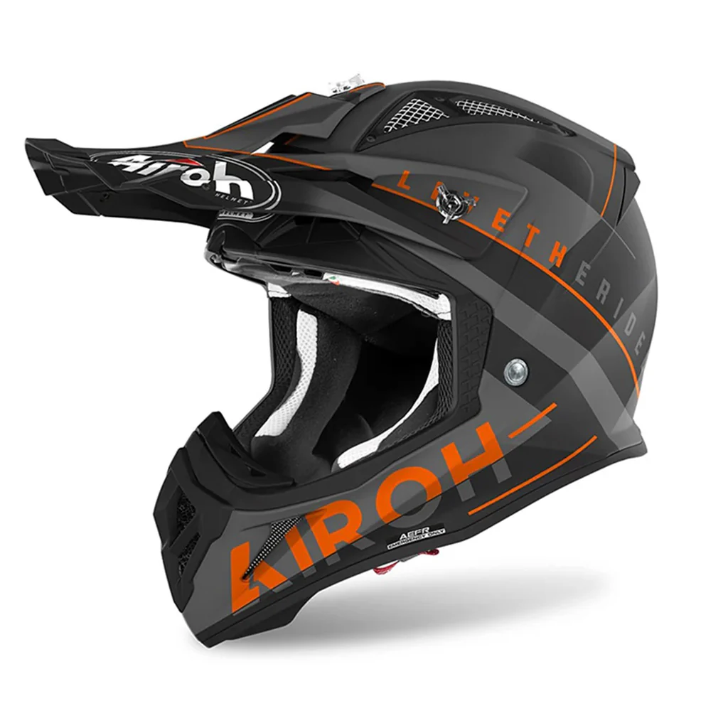 Airoh - Aviator Ace Amaze Matt/Orange Helmet - Image 3