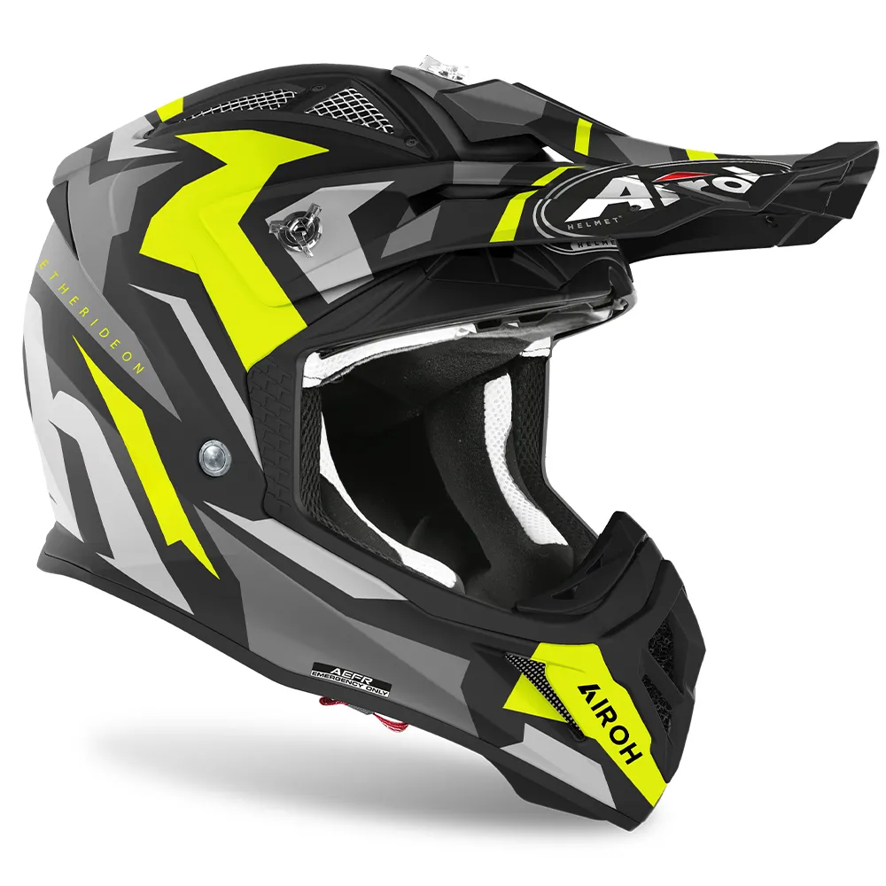 Airoh - Aviator Ace Swoop Matt Yellow Helmet - Image 2
