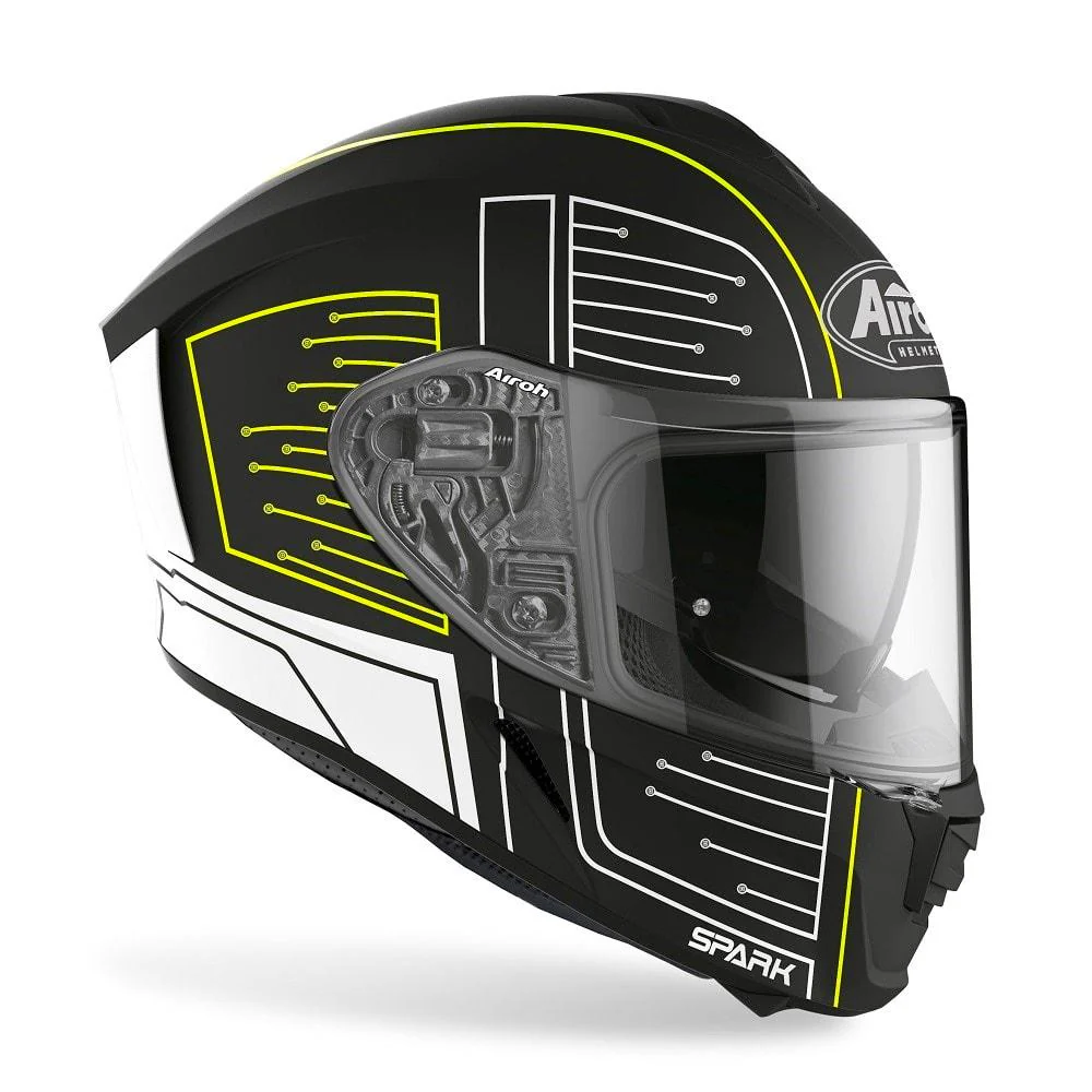 Airoh - Spark Cyrcuit Matt Black/Yellow Helmet - Image 2