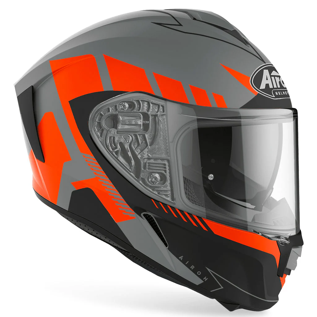 Airoh - Spark Rise Grey/Orange Helmet - Image 2
