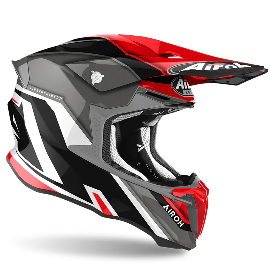 Airoh - Twist 2.0 Shaken Red/Grey Helmet - Image 3