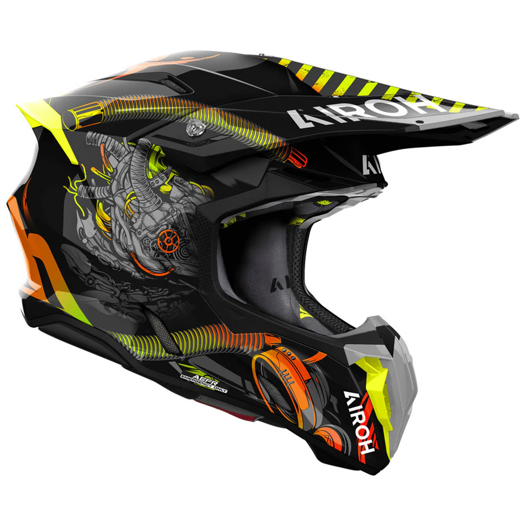 Airoh - Twist 3 Toxic Black/Yellow Gloss Helmet - Image 2