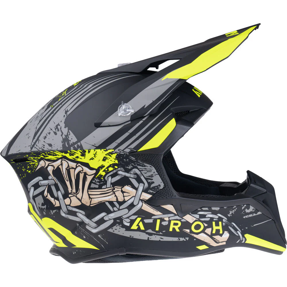 Airoh - Wraaap Darkness Black/Yellow Helmet - Image 2