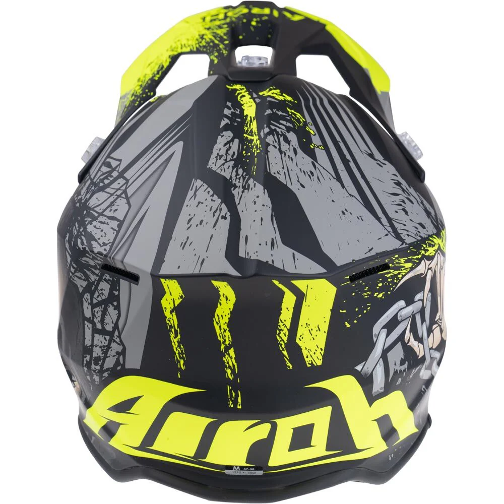 Airoh - Wraaap Darkness Black/Yellow Helmet - Image 3