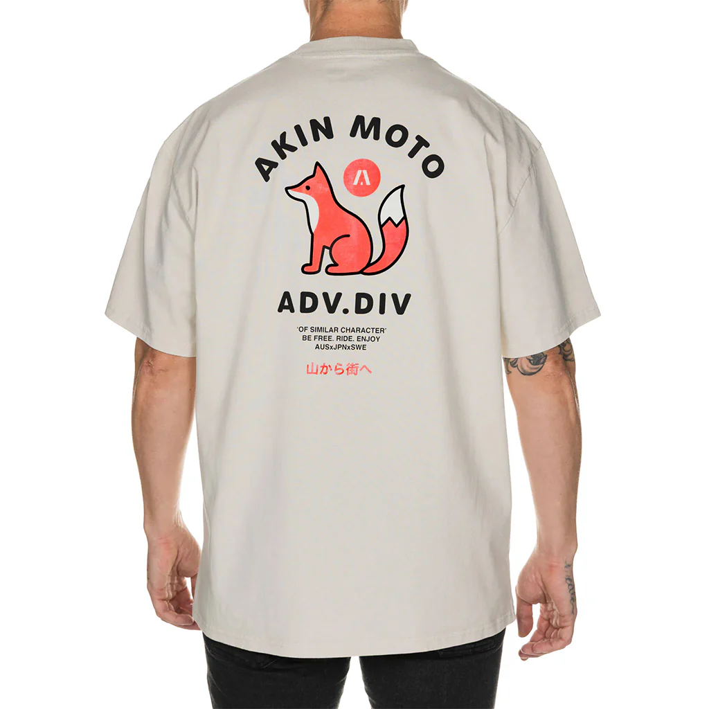 Akin Moto - ADV Bone White Tee - Image 2