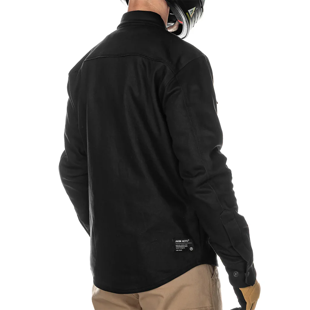 Akin Moto - Blackhawk 2.0 Black Motorcycle Shirt - Image 3
