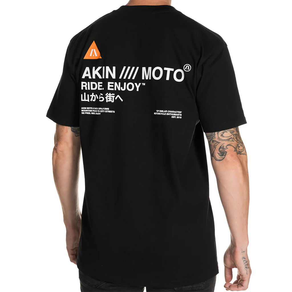 Akin Moto - Hakone Black Tee - Image 3
